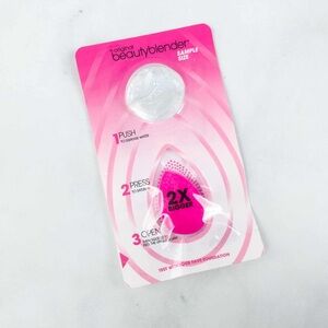 BEAUTYBLENDER Pink Makeup Blending Sponge - Mini Travel Sample Size w Cleaner